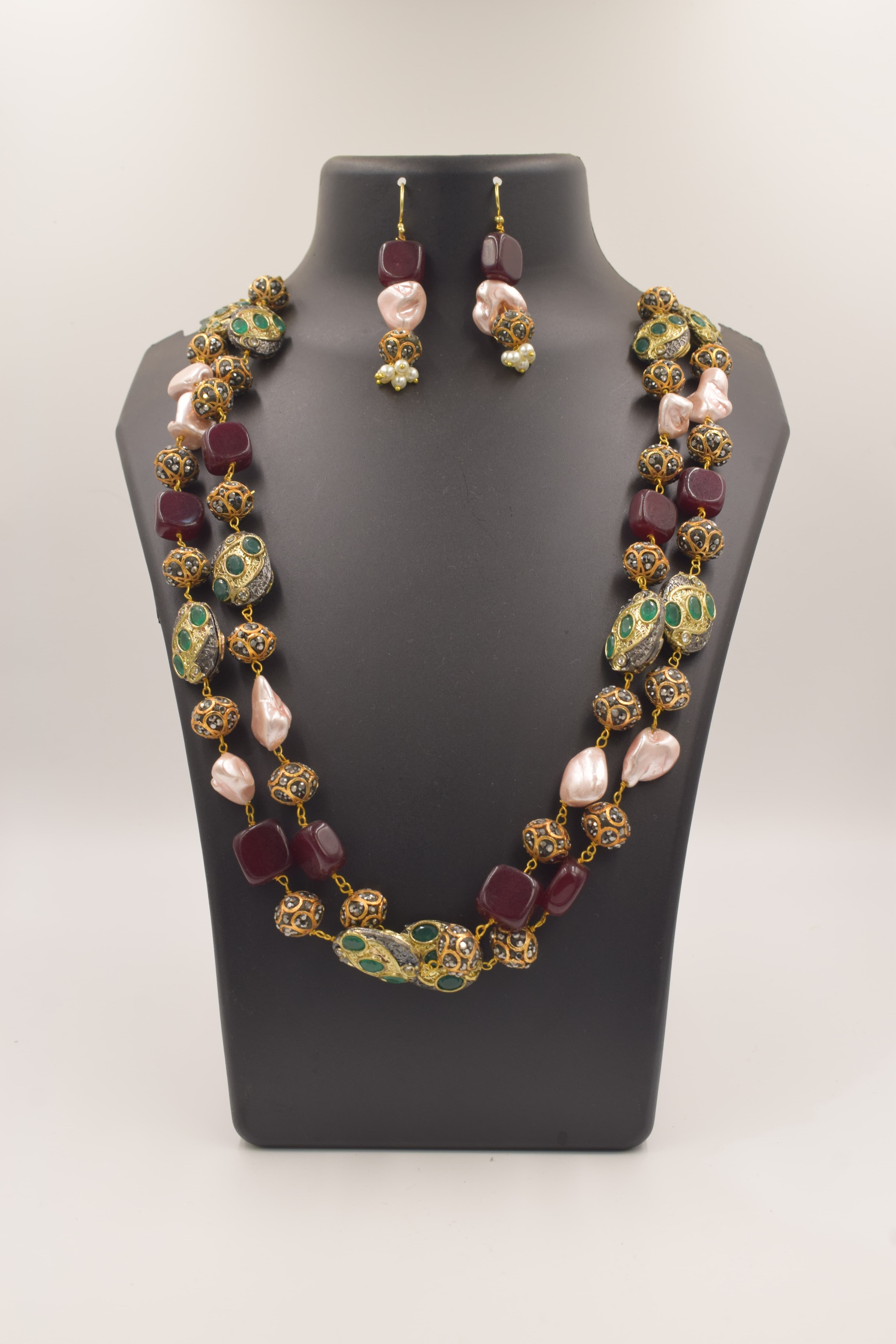 Bellissima Boutique Pune - Precious Stone Jewellery Set