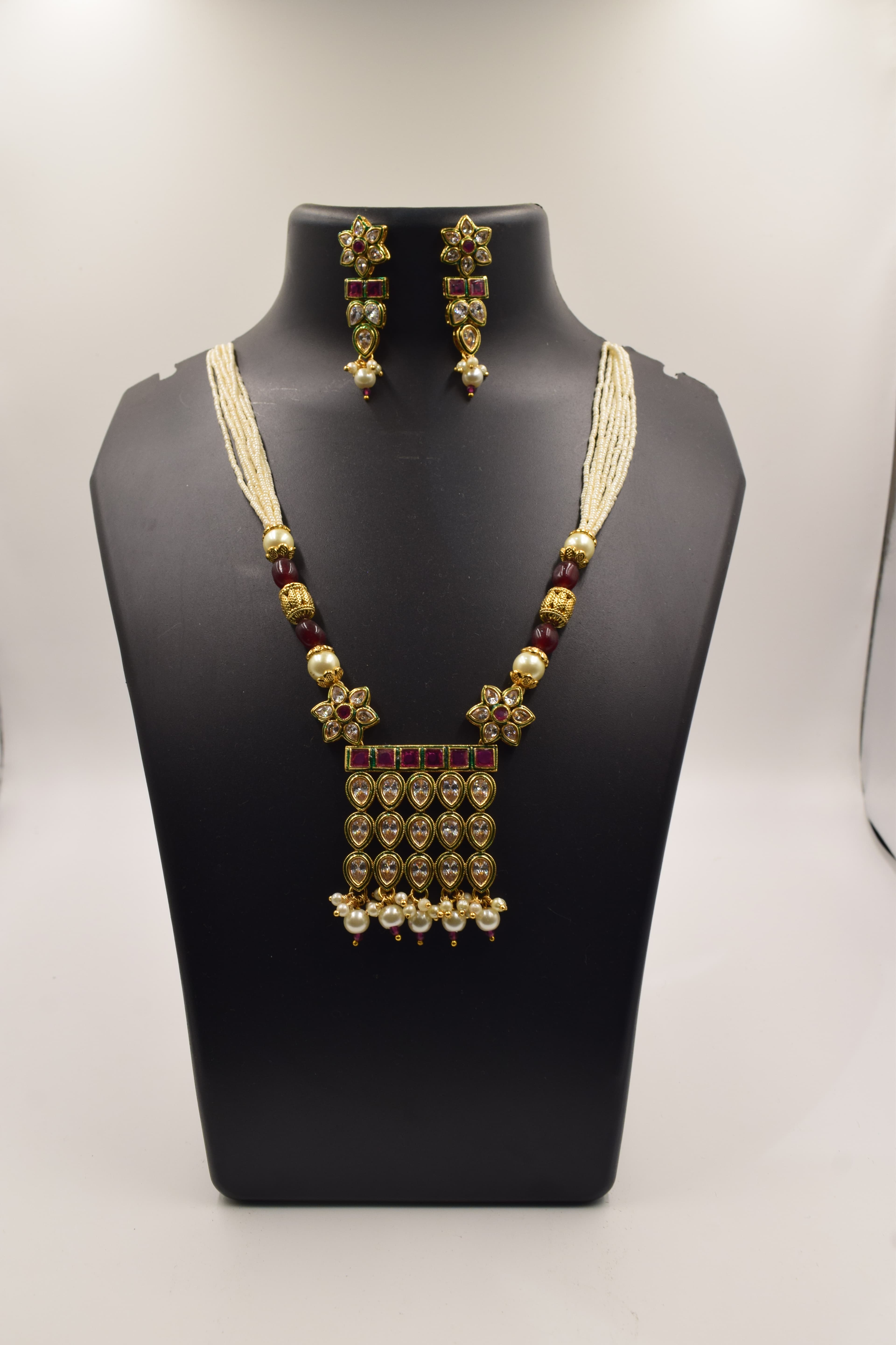 Bellissima Boutique Pune - Elegant Pearl Jewellery Set