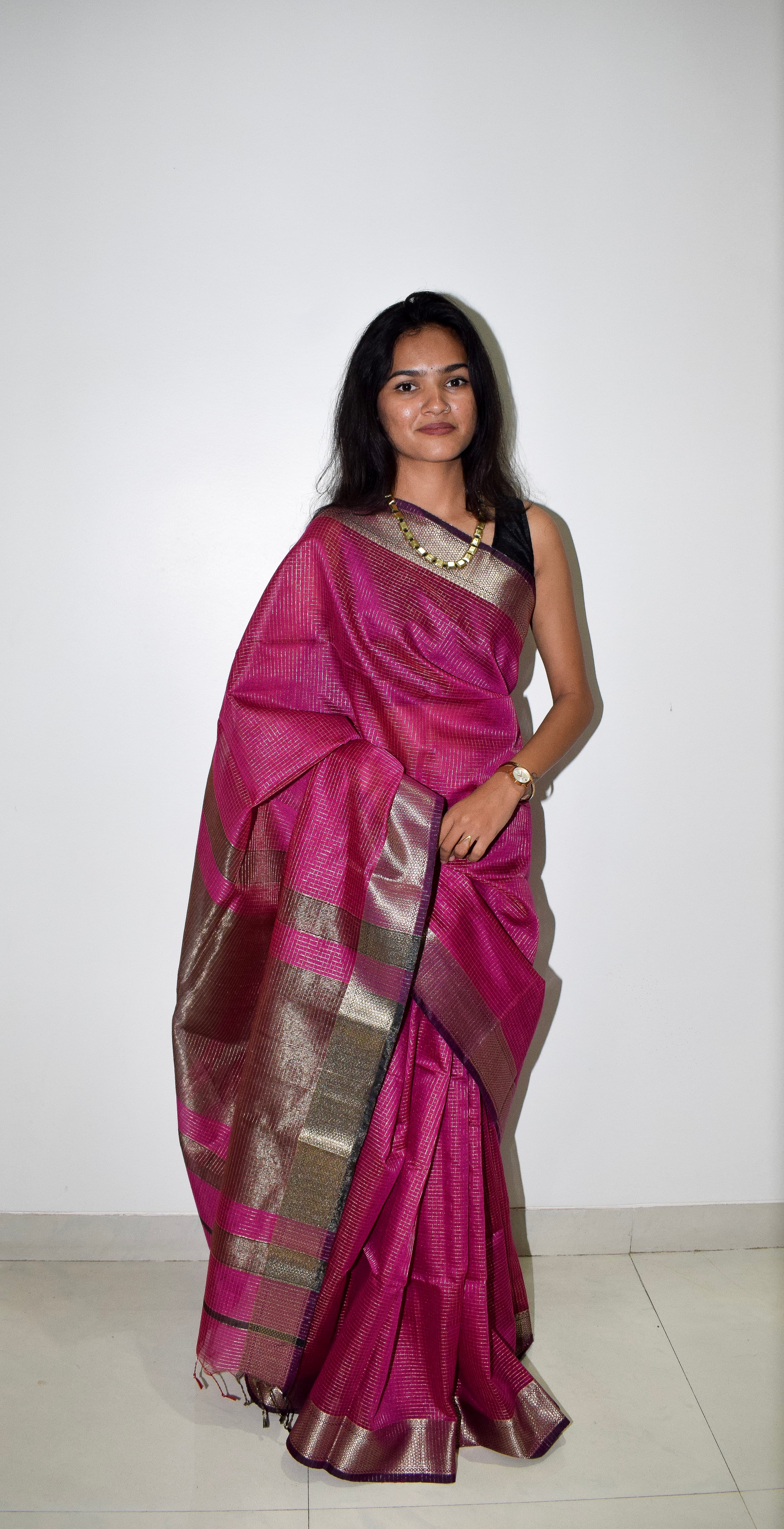 Bellissima Boutique Pune - Cotton Silk Maheshwari Saree thumbnail 2