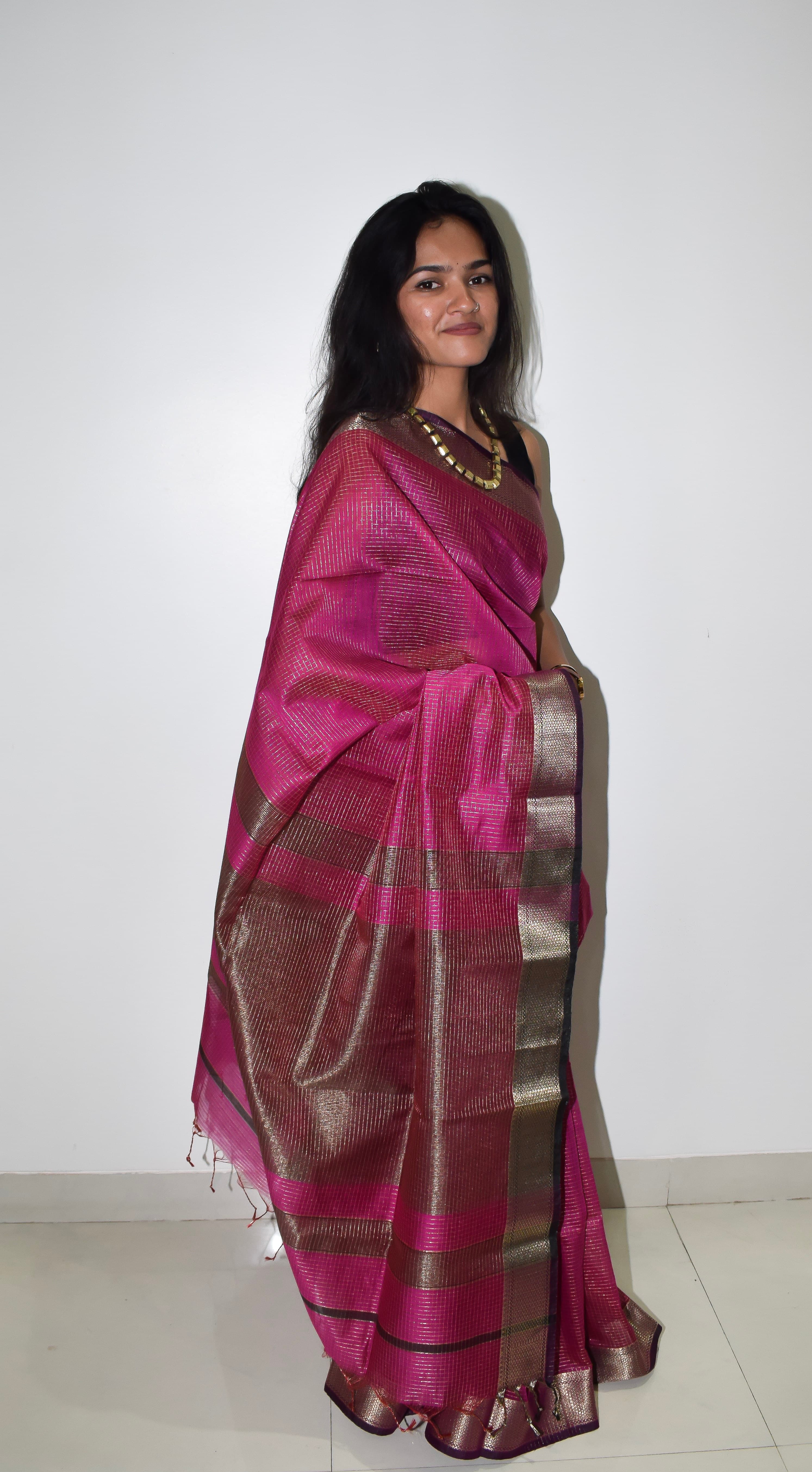 Bellissima Boutique Pune - Cotton Silk Maheshwari Saree thumbnail 4