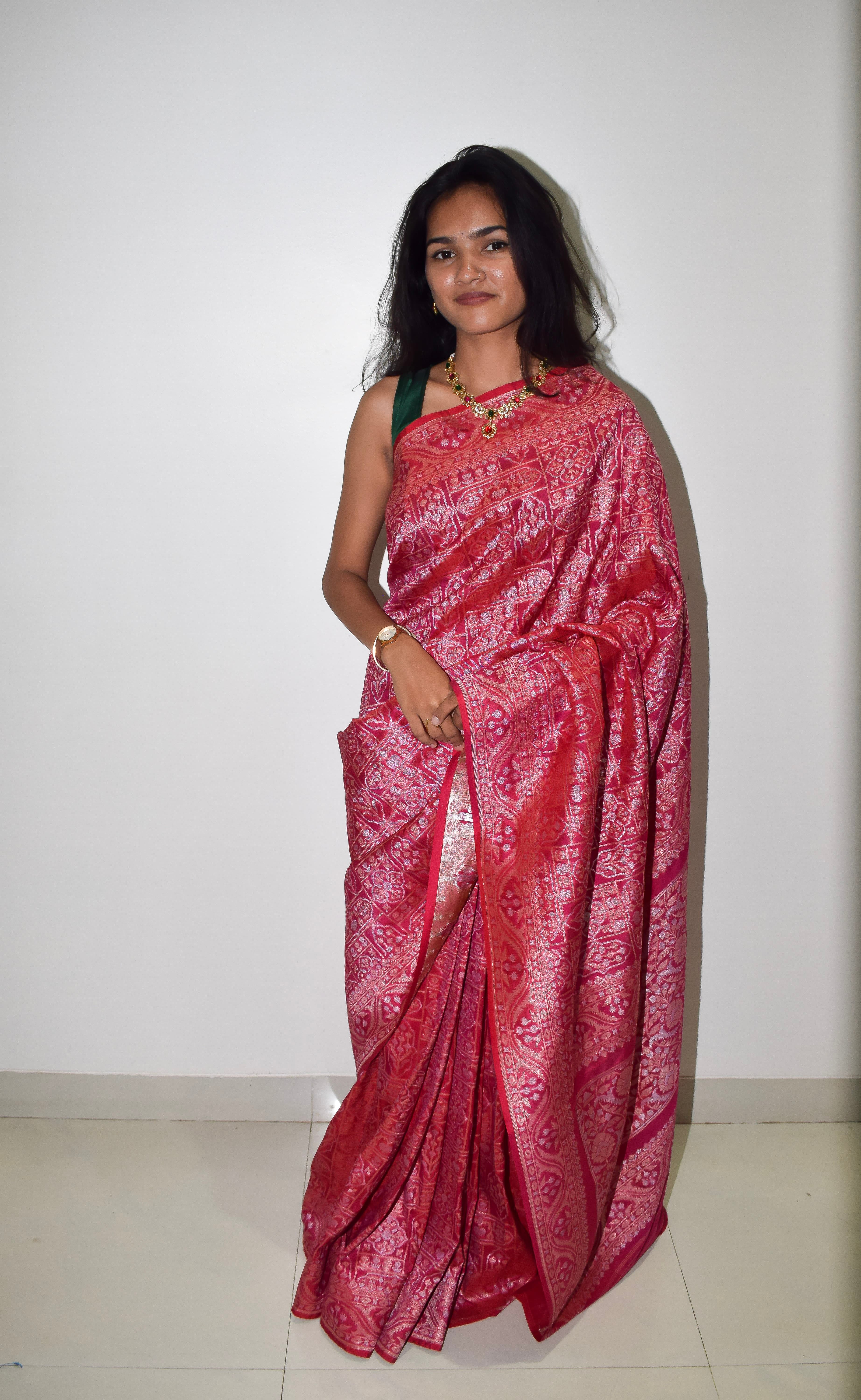 Bellissima Boutique Pune - Pure Jamdani Silk Saree thumbnail 3