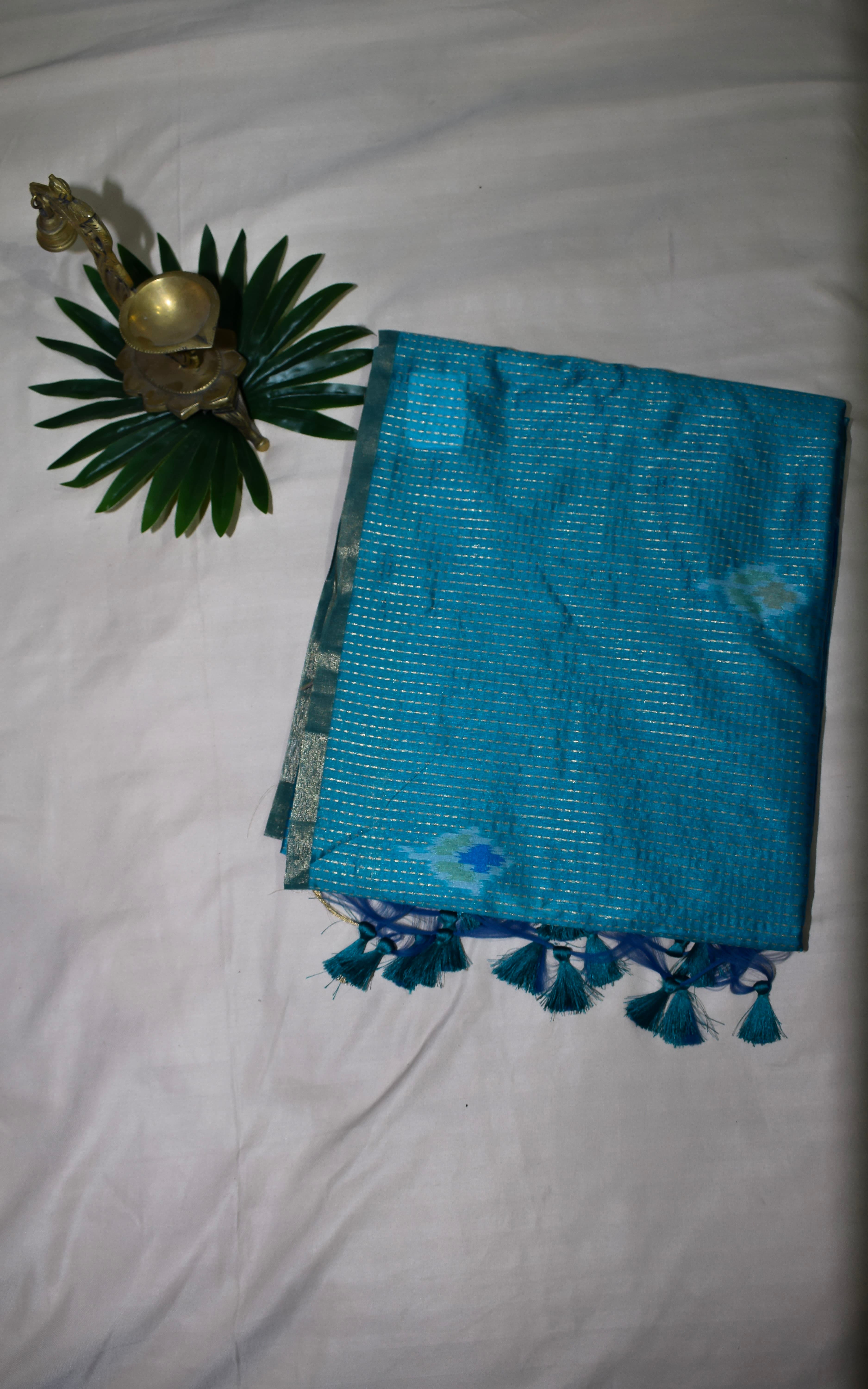Bellissima Boutique Pune - Kantha with Ikat Pallu Saree thumbnail 3