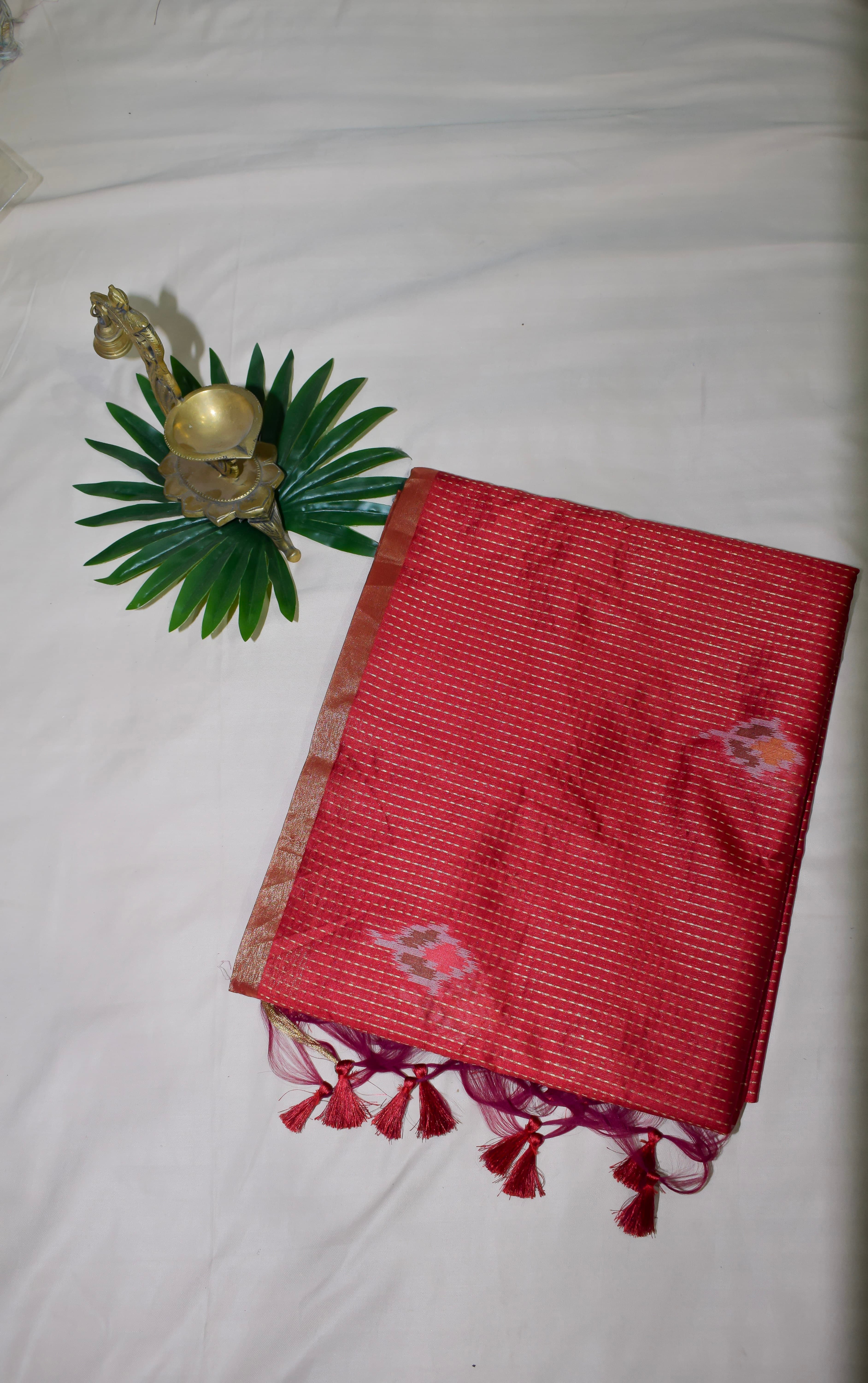Bellissima Boutique Pune - Kantha with Ikat Pallu Saree thumbnail 4