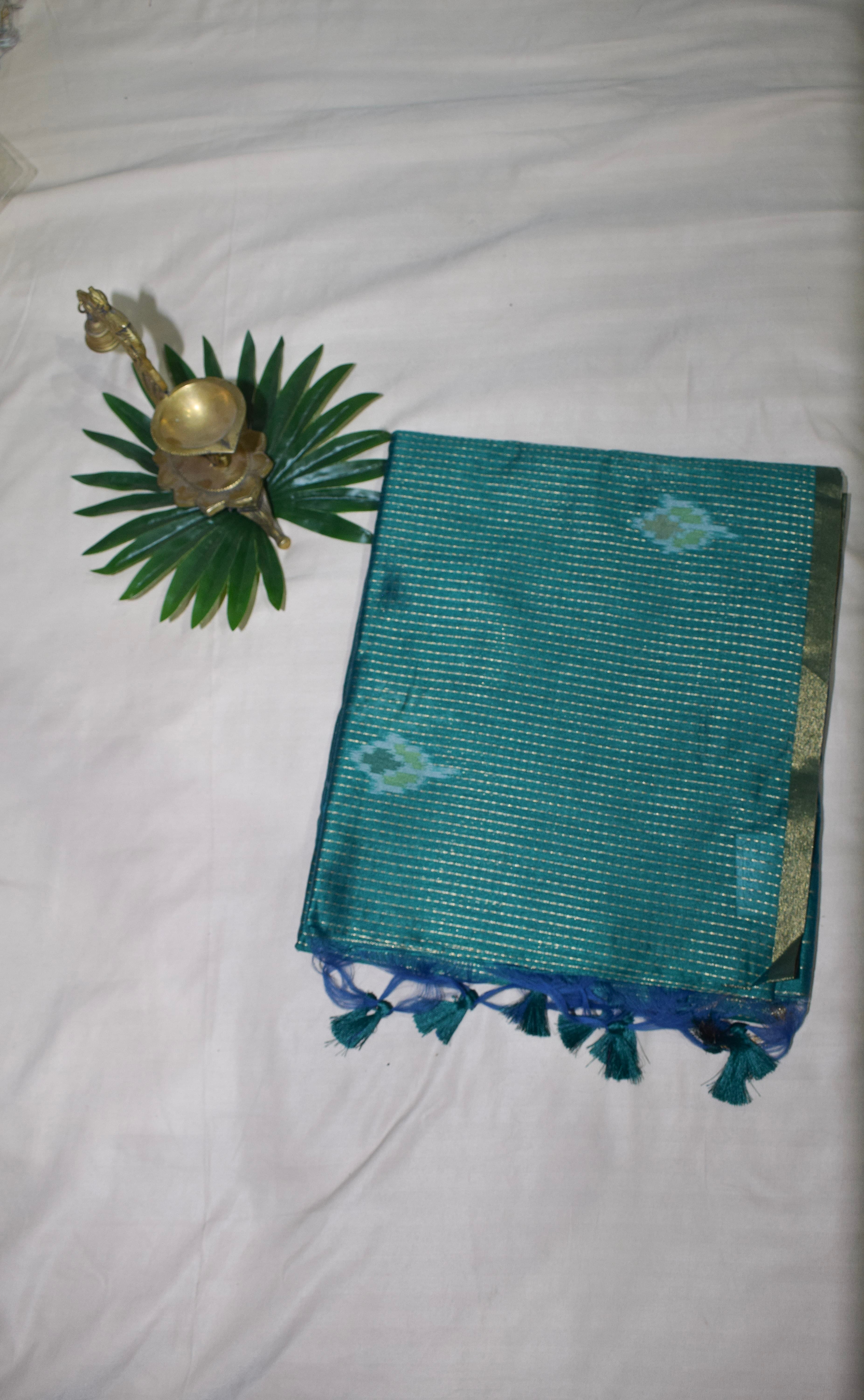 Bellissima Boutique Pune - Kantha with Ikat Pallu Saree thumbnail 6