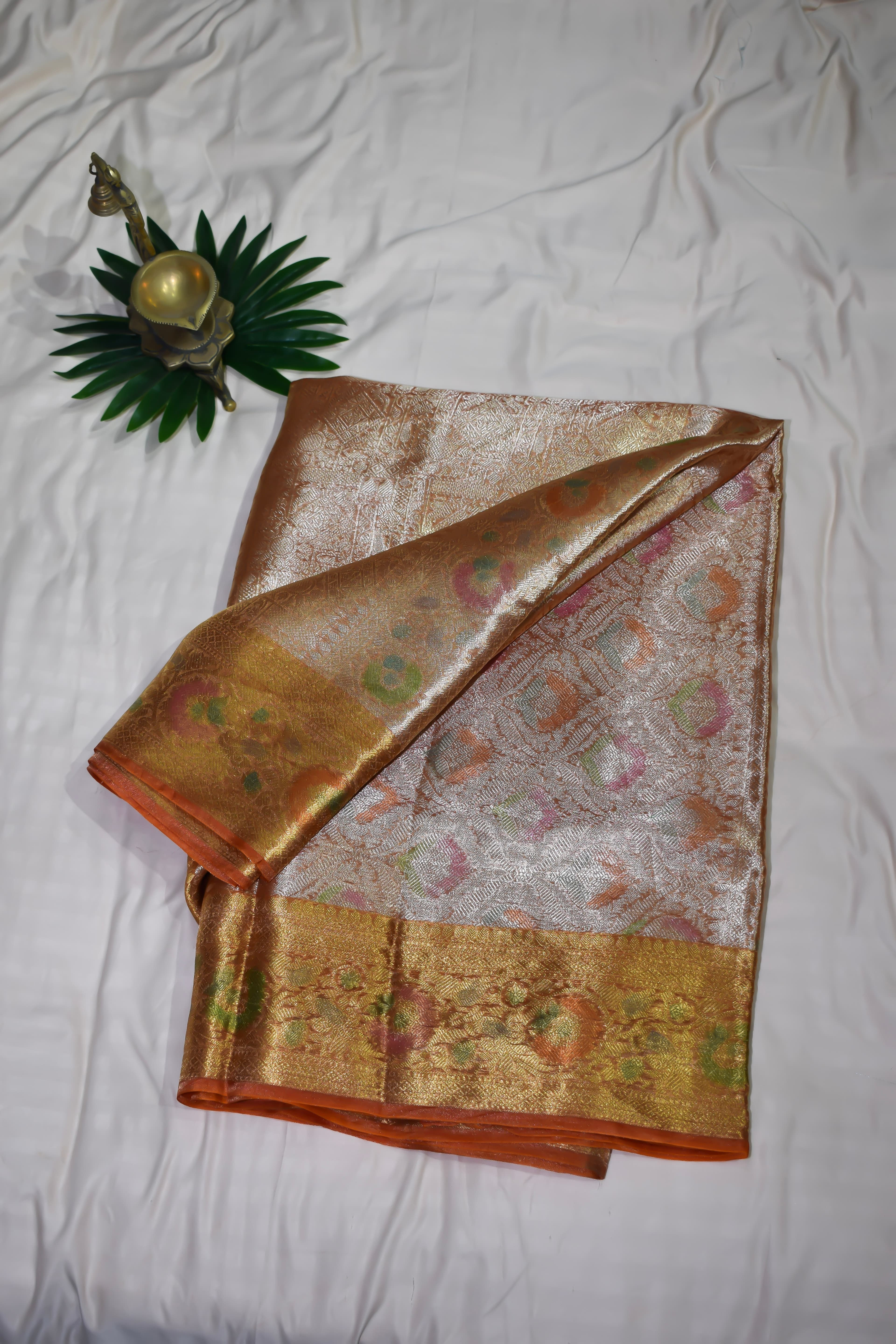 Bellissima Boutique Pune - Pure Silk Banarasi Kora Saree