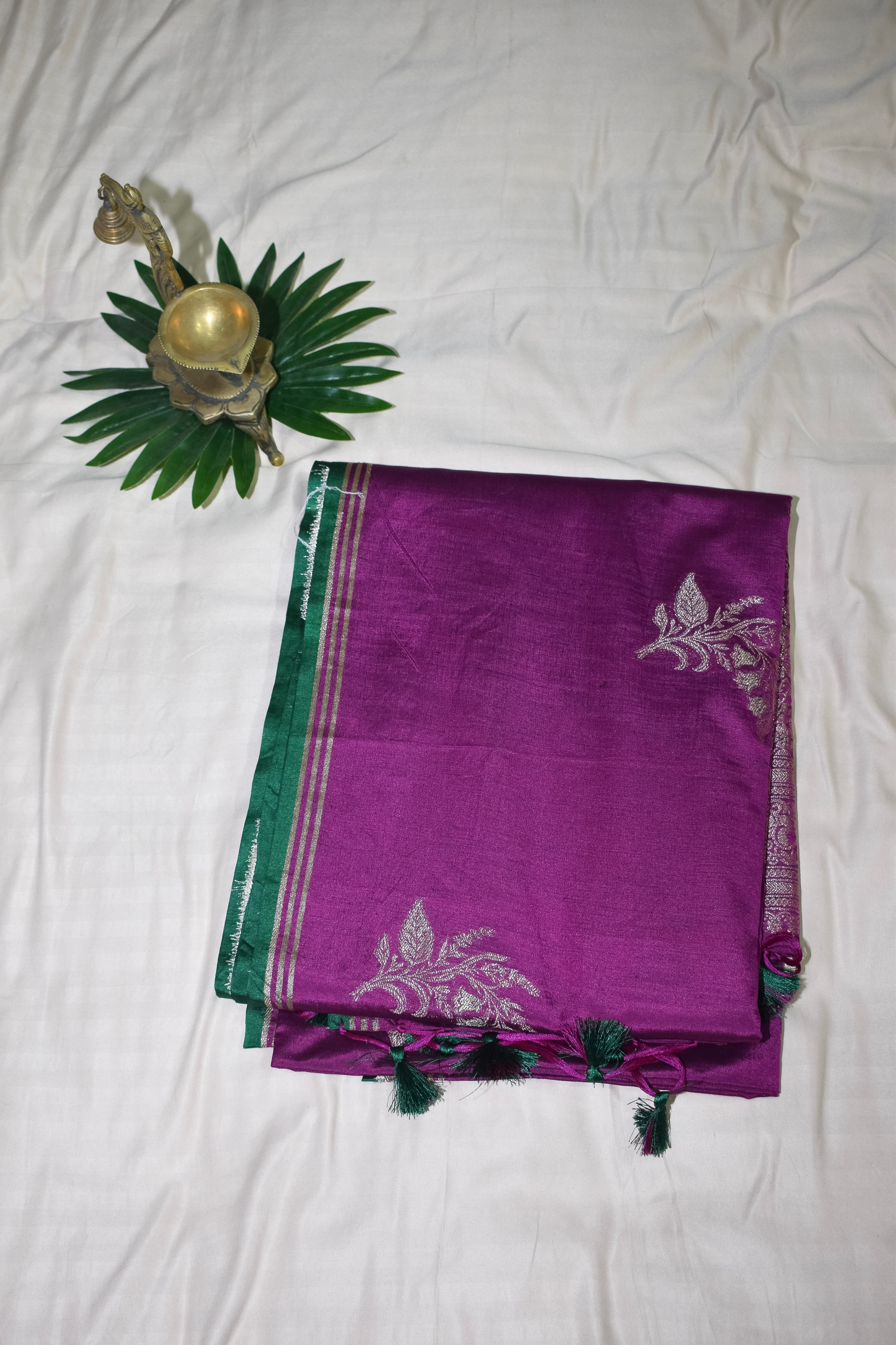 Bellissima Boutique Pune - Tasar Saree with Banarasi Pallu thumbnail 5